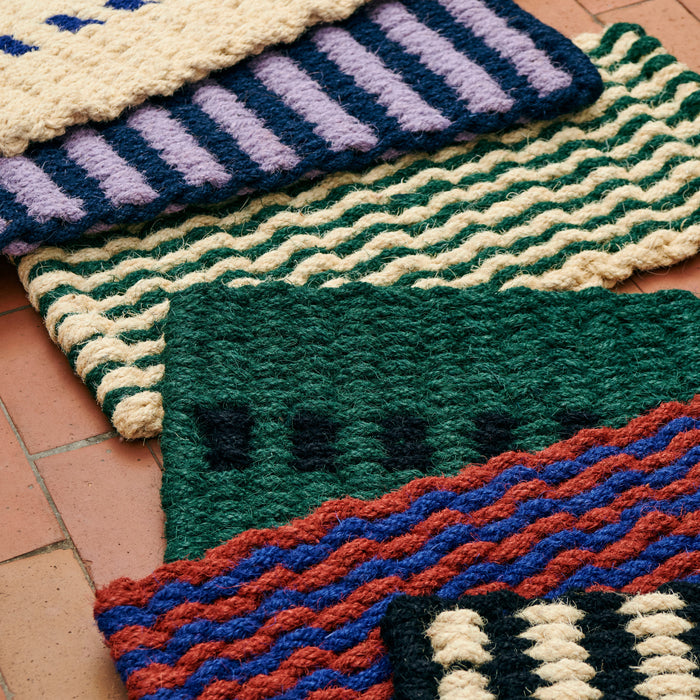 HAY Coco Deurmat - Lavendel / Navy