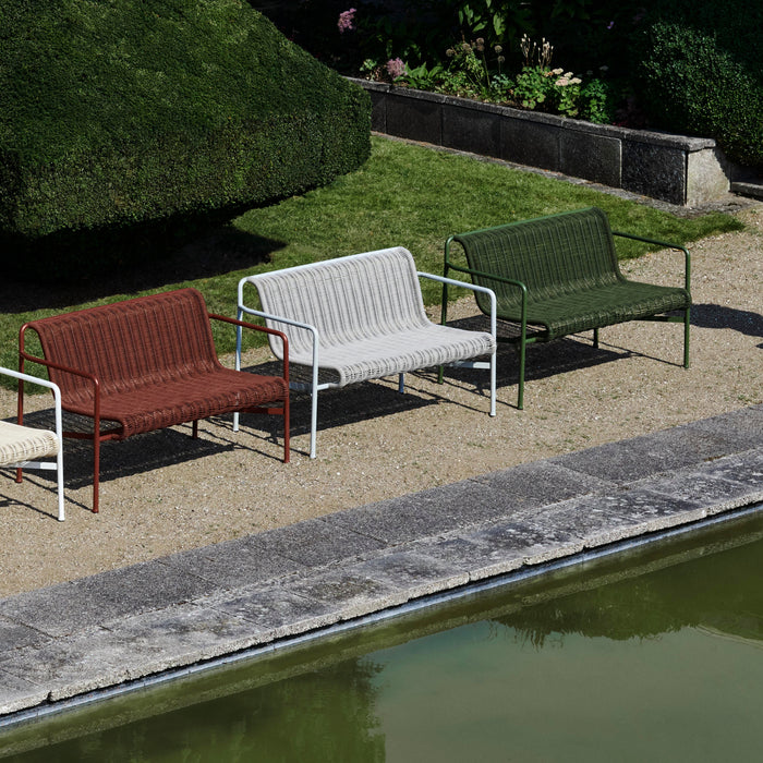 HAY Palissade Cord Tuinbank 2,5-zits met Armleuning - Olijfgroen