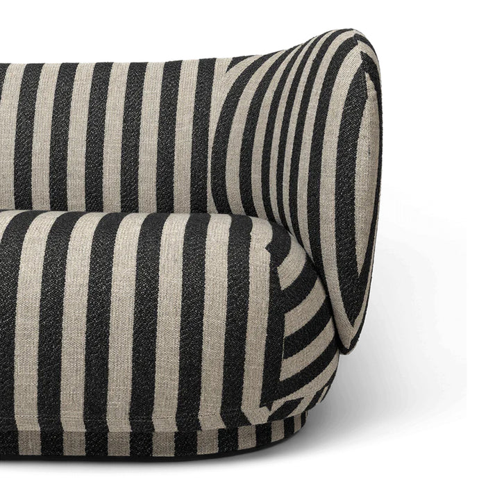 Ferm LIVING Rico Wolblend 2-zitsbank - Zand / Zwart