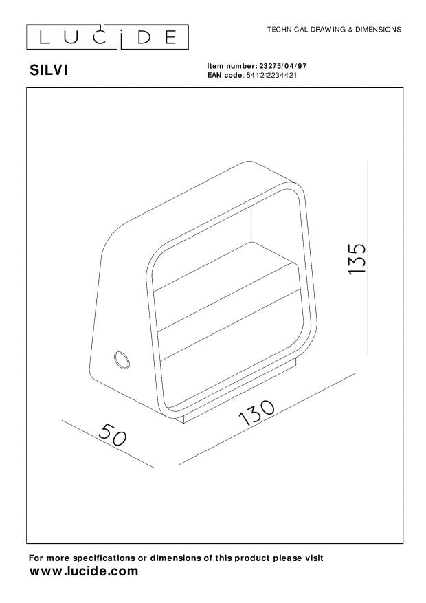 Lucide Premium SILVI Wandlamp - Koffie