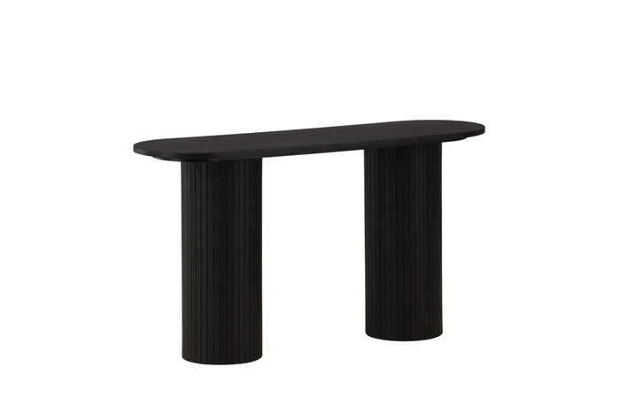 Fjôrd - Sidetable Zwart 130cm - Fineer - Bianca