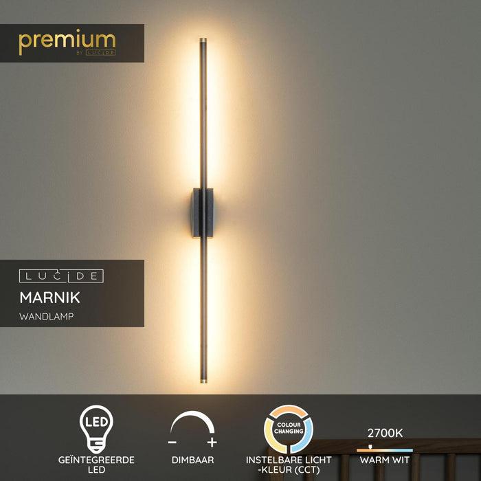 Lucide Premium MARNIK Wandlamp - Zwart
