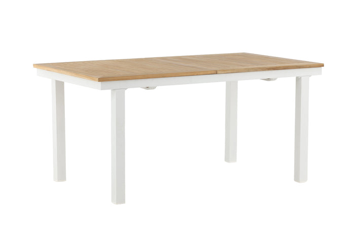 Fjôrd - Eettafel Wit 160|240cm - Teakhout - Panama