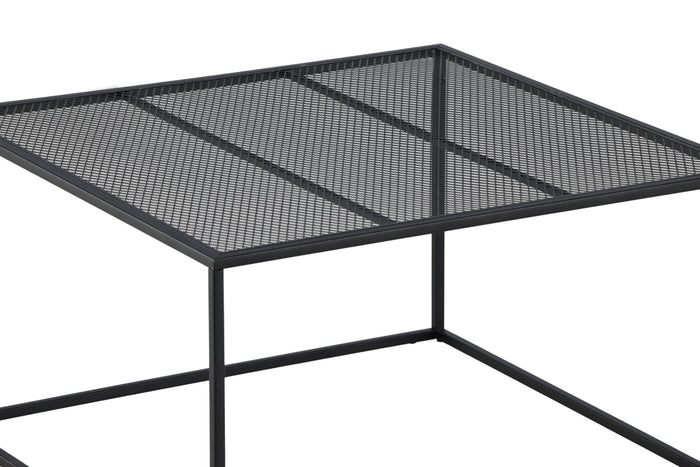 Fjôrd - Salontafel Zwart 80cm - Staal - Netz