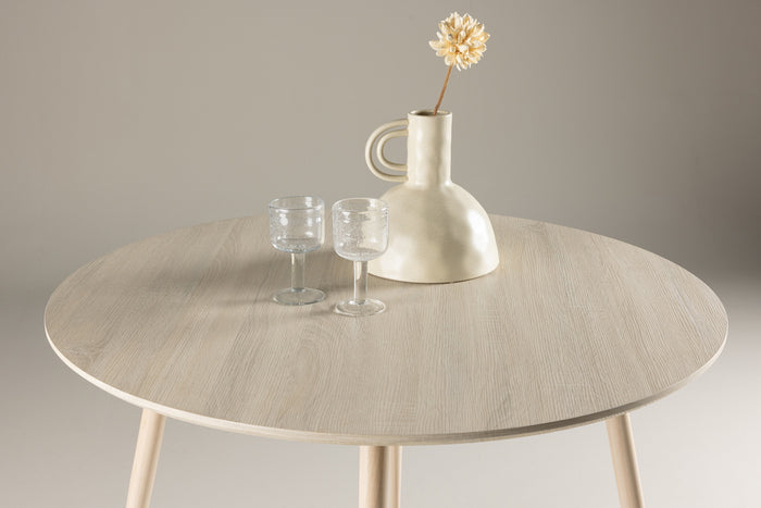 Fjôrd - Eettafel Plaza Rond Ø100cm Whitewash