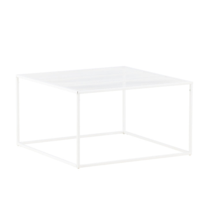 Fjôrd - Salontafel Wit 80cm - Staal - Netz