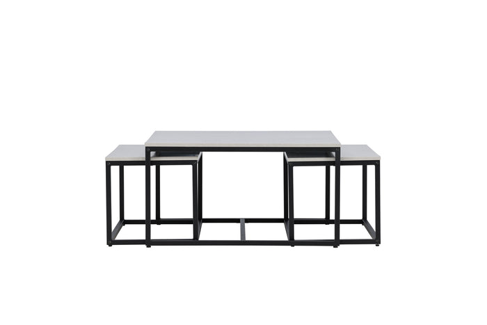 Fjôrd - Salontafel Stonelook 80cm - Stone - Solna