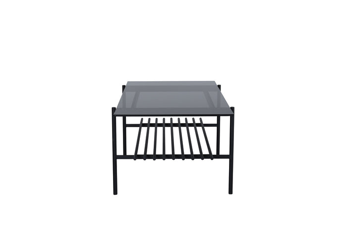 Fjôrd - Salontafel Zwart Smoked 120cm - Glas - Von