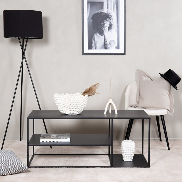 Fjôrd - Salontafel Zwart 120cm - Staal