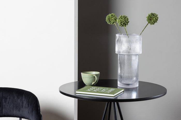 Fjôrd - Bartafel Zwart Ø60cm - Fineer - Bistro