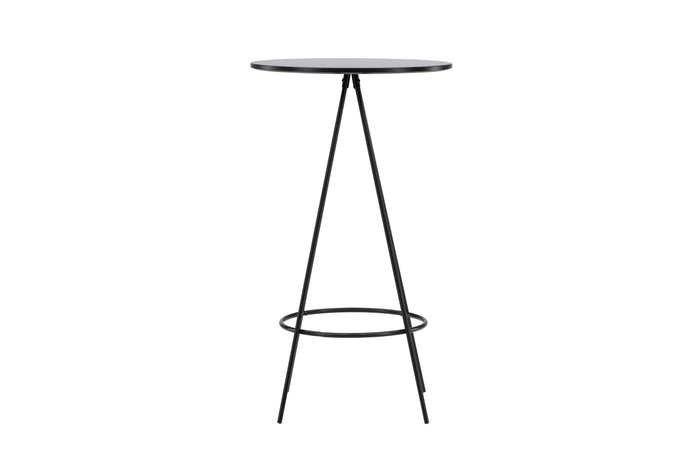 Fjôrd - Bartafel Zwart Ø60cm - Fineer - Bistro