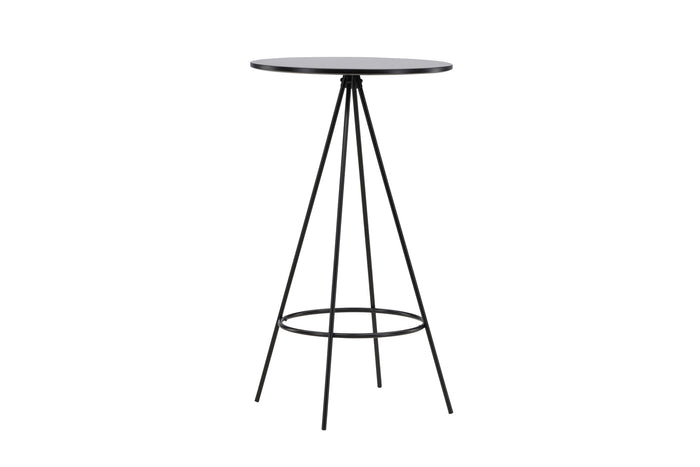 Fjôrd - Bartafel Zwart Ø60cm - Fineer - Bistro