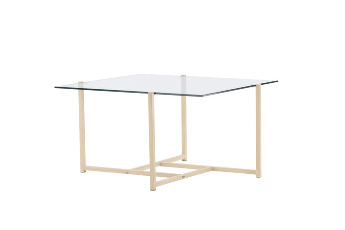 Fjôrd - Salontafel Zwart 80cm - Glas - Hybrid