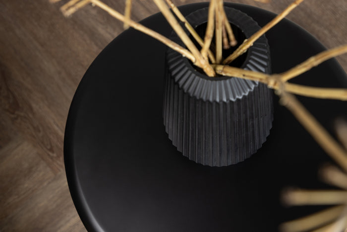 Fjôrd - Bijzettafel Zwart Ø40cm - MDF - Namsos