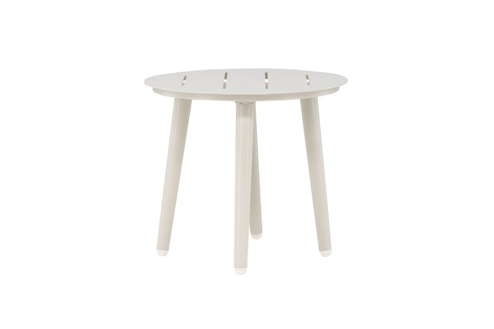 Fjôrd - Bijzettafel Beige Ø40cm - Aluminium - Lina