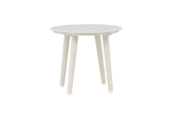 Fjôrd - Bijzettafel Beige Ø40cm - Aluminium - Lina