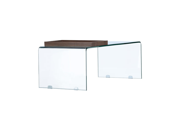Fjôrd - Salontafel 110cm Transparant - Glas - Telemark