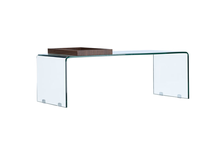 Fjôrd - Salontafel 110cm Transparant - Glas - Telemark