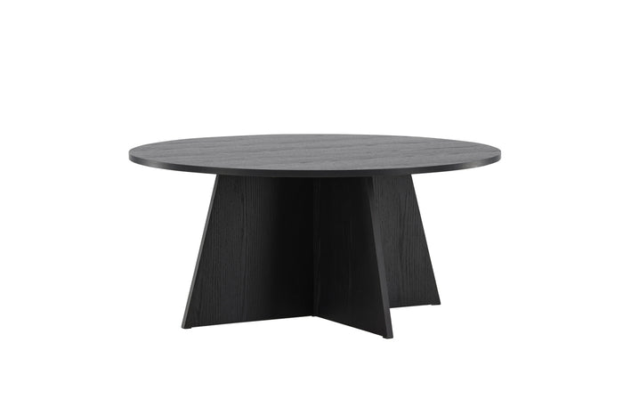 Fjôrd - Salontafel Zwart Ø100cm - MDF - Bootcut