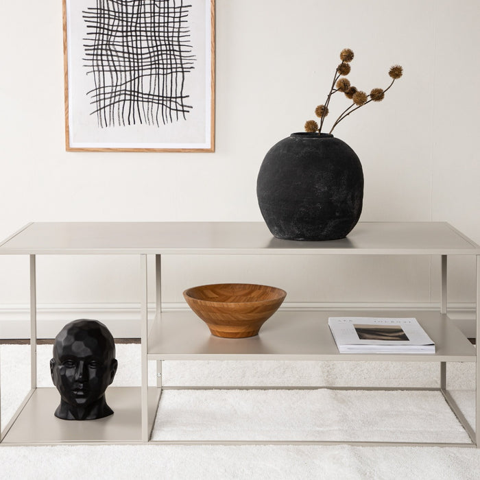 Fjôrd - Salontafel Beige 120cm - Staal