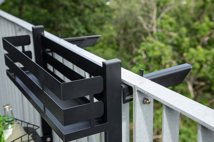 Rebellenclub Thymo Balkontafel - 77 x 57cm - Zwart