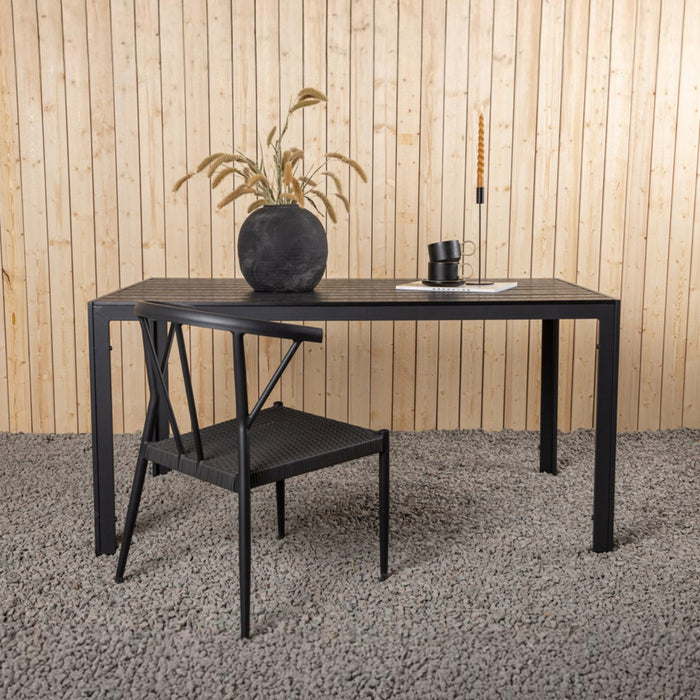 Fjôrd - Tuintafel Zwart 150cm - Multiplex - Break