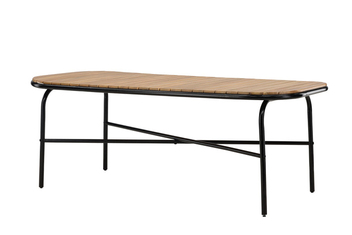 Fjôrd - Tuintafel Zwart 200cm - Acaciahout - Holmbeck