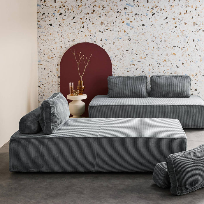 sweeek - Fauteuils in corduroy 2 zitplaatsen (set van 2)