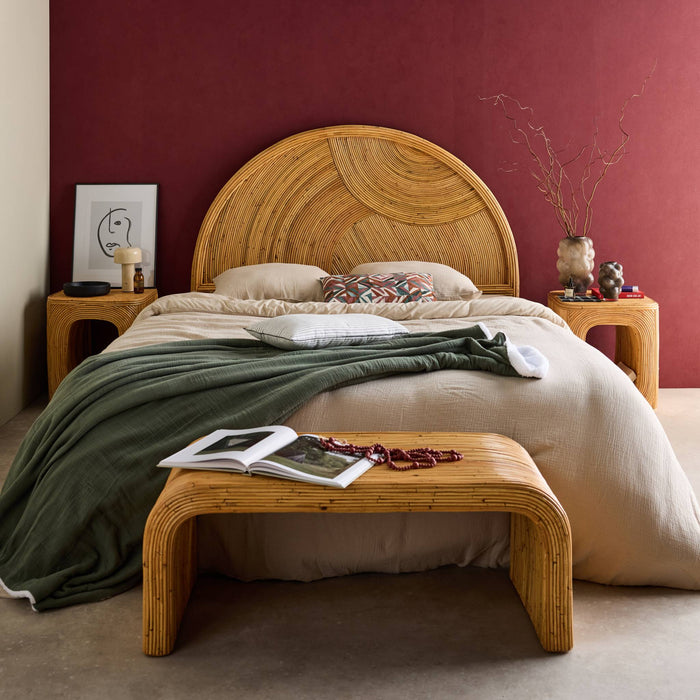 sweeek - Natuurlijk rotan hoofdbord