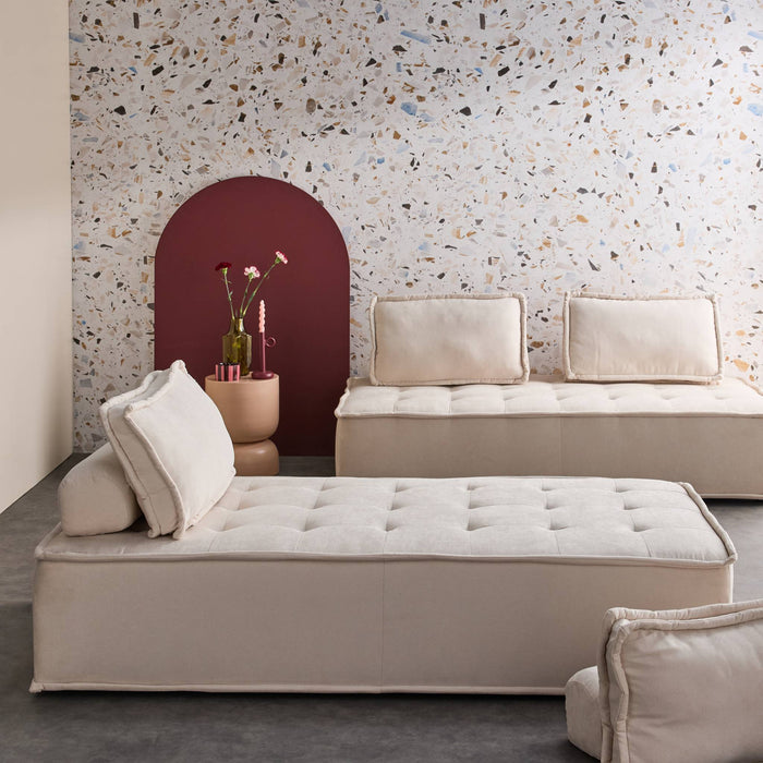 sweeek - 2-zits fauteuil DAO voor gestoffeerde modulair bank (Set van