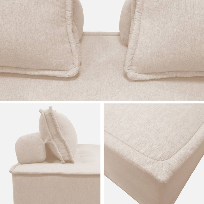 sweeek - 2-zits fauteuil DAO voor gestoffeerde modulair bank (Set van