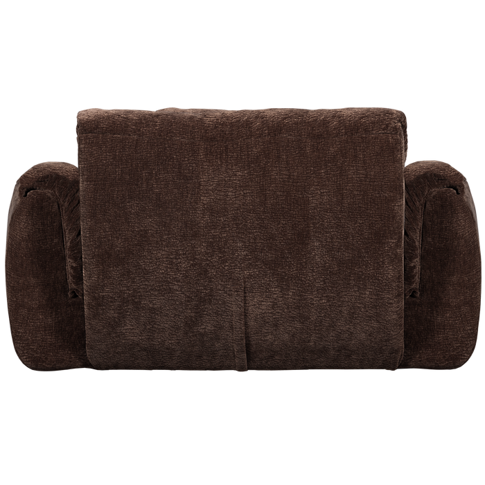 WOOOD Baggy Loveseat - 3D Chenille - Donkerbruin - 81x138x101
