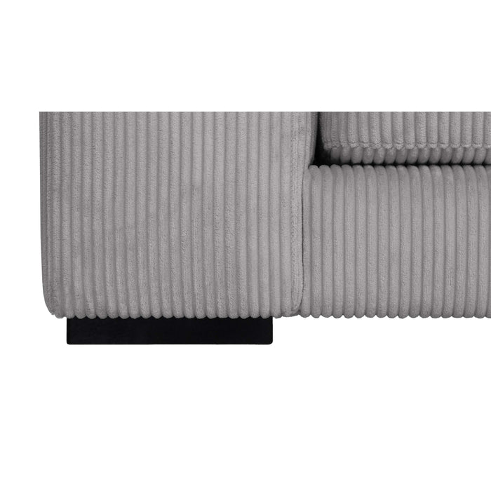 by fonQ Snug 4-zits Hoekbank met Chaise Longue Rechts - Lichtgrijs