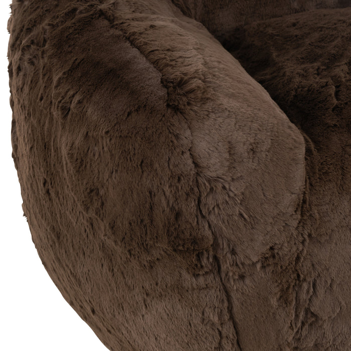 J-Line zetel Cutie - polyester - bruin - small