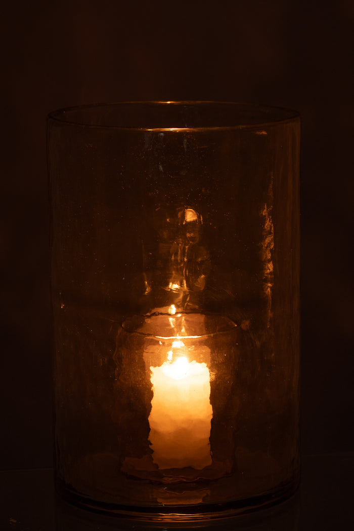 J-Line windlicht Dubbel - glas - groen - large