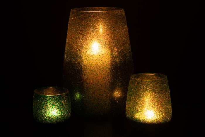 J-Line kaarshouder Tom - glas - groen - large