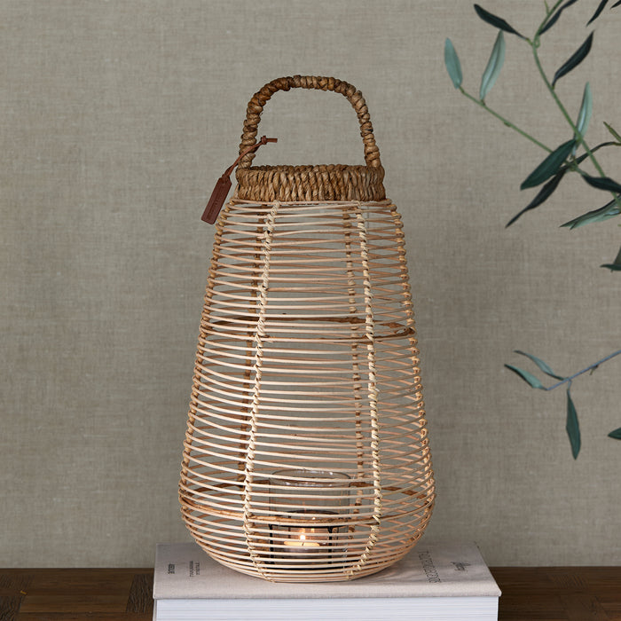 Riviera Maison Lantaarn windlicht Naturel - Cyrus Kaarslantaarn