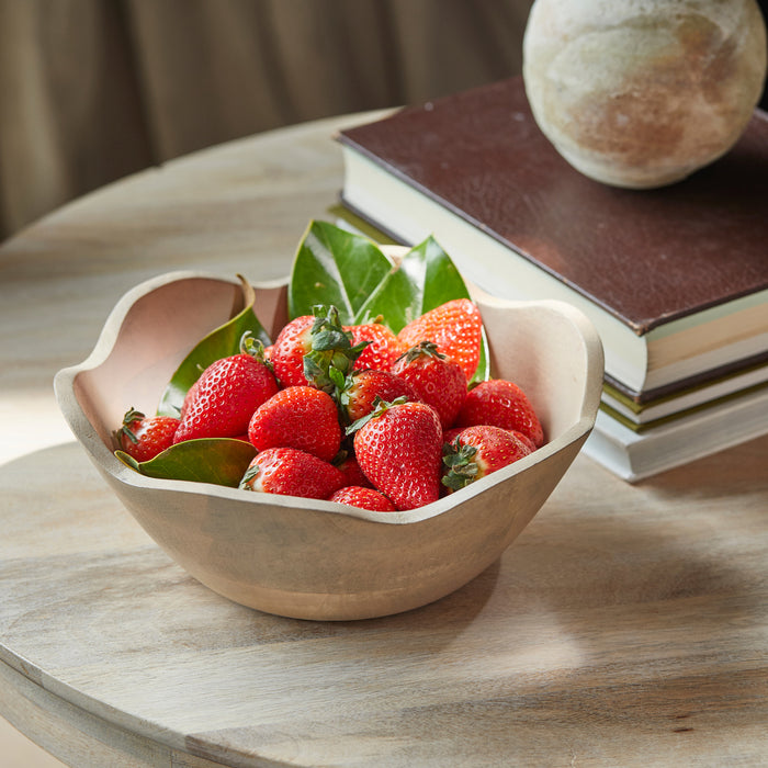 Riviera Maison Serveerschaal Naturel - Navelli Decoratieschalen - Hout