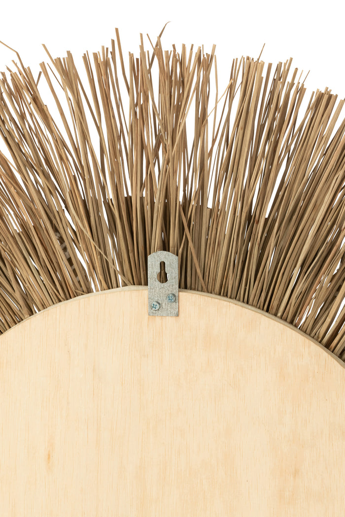 J-Line miroir Melissa Paille - naturel|blanc - small - Ø 75 cm