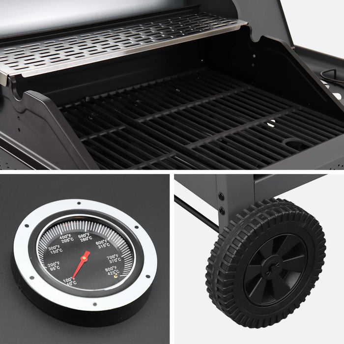 sweeek - Gasbarbecue 4 branders + 1 zijbrander