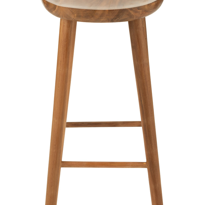 J-Line barkruk Ana - hout - bruin