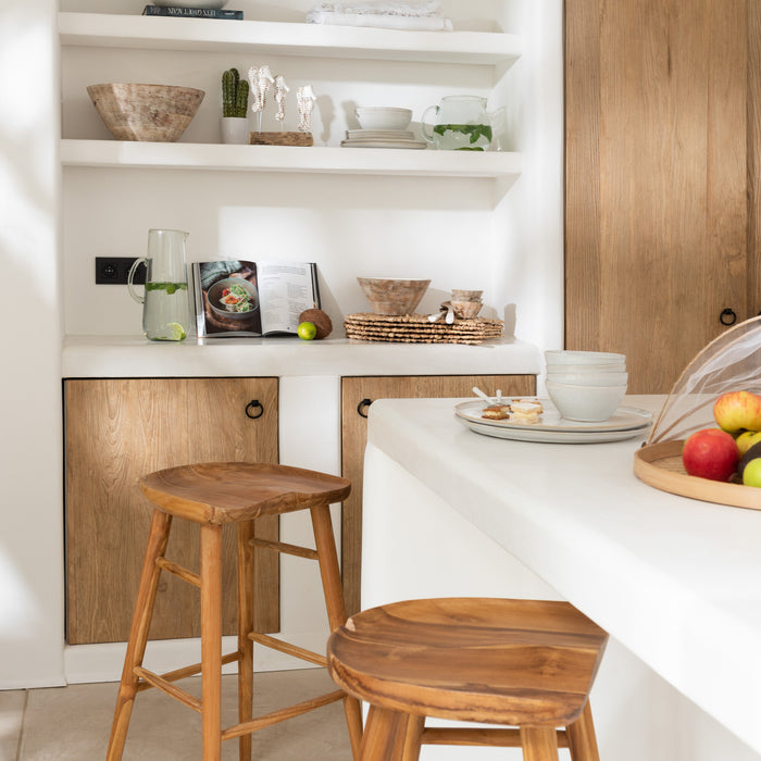 J-Line barkruk Ana - hout - bruin