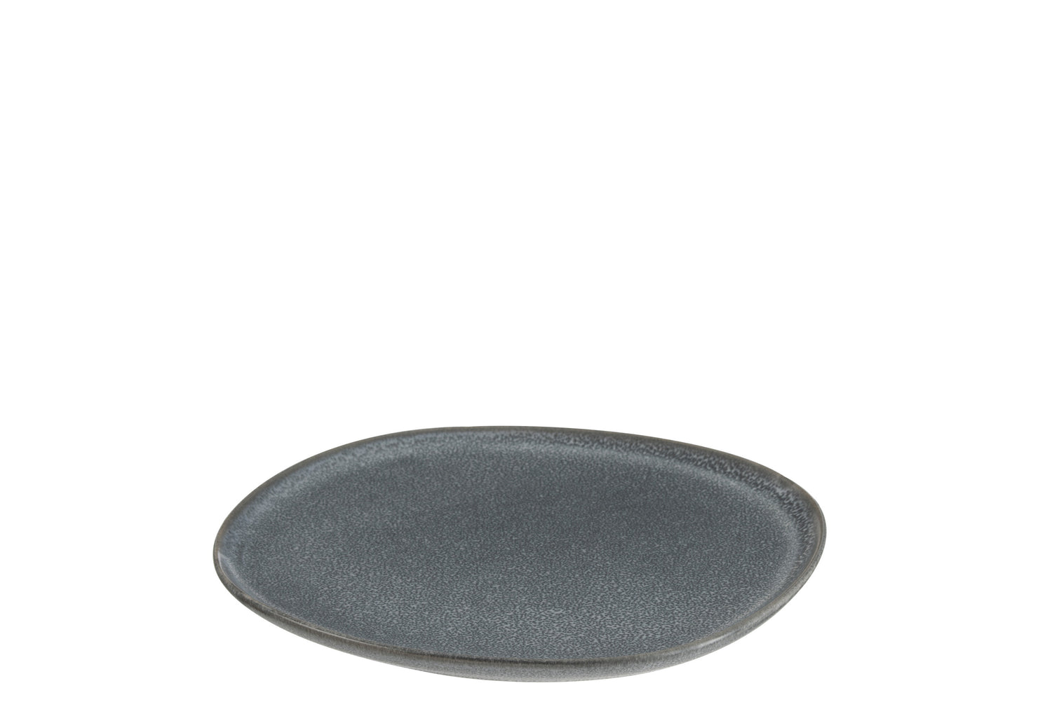 J-Line bord Louise - keramiek - grijs - medium - 6 stuks