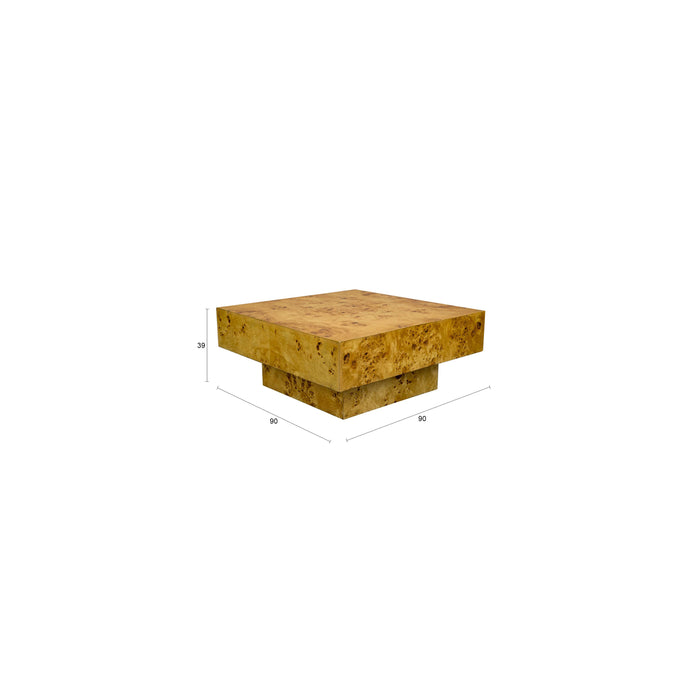 Dutchbone Quinn Salontafel 90x90 cm Hout Naturel