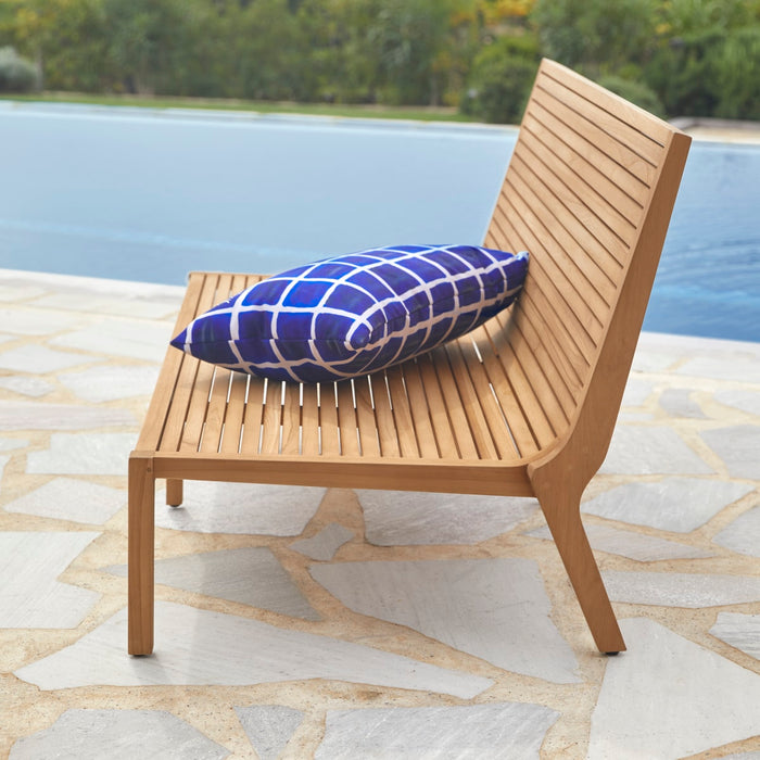 Tikamoon - Massief teakhouten tuinbank Teo, 2-zit