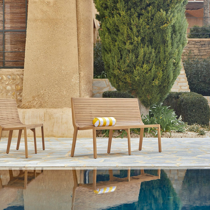 Tikamoon - Teakhouten buitenbank Teo, 3-zit