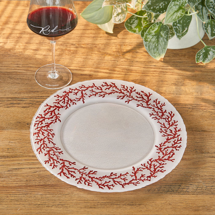 Riviera Maison Dinerbord Transparant - Coral Oasis Bord - Glas