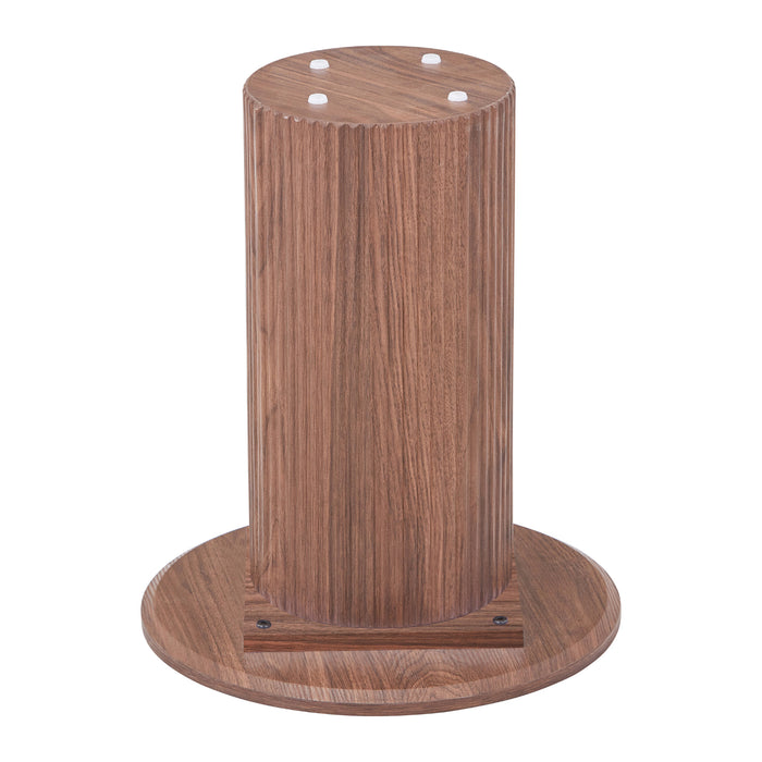 by fonQ Fiss Bijzettafel - Ø 40 cm - Walnoot