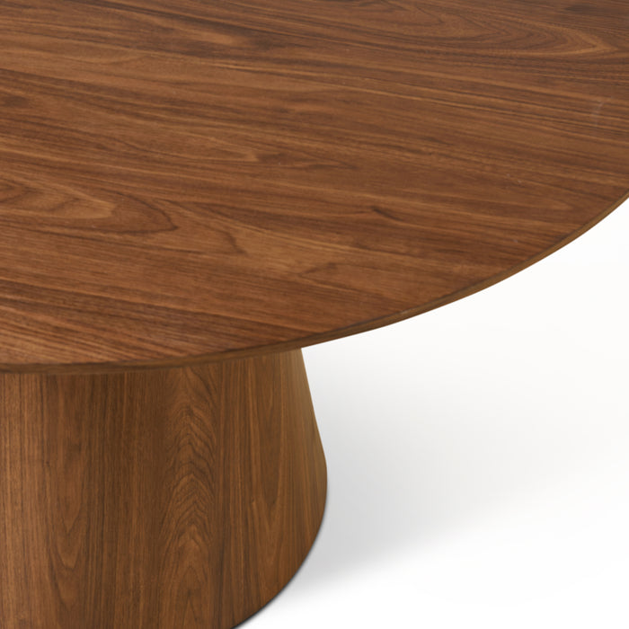 by fonQ Livo Eettafel - Ø 120 cm - Walnoot