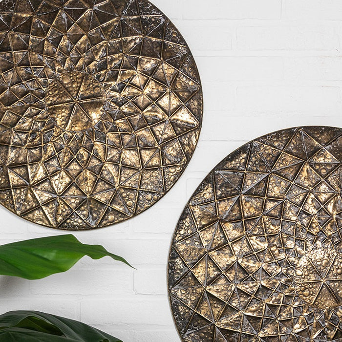 Countryfield Wandversiering schild ro Georgio M brons-Ø62CM